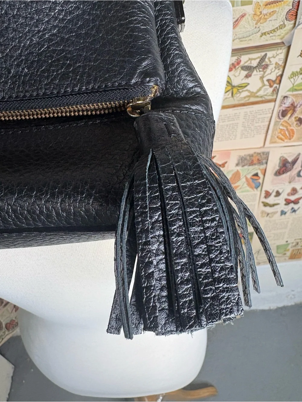 kate spade Black Pebbled Leather Hand bag